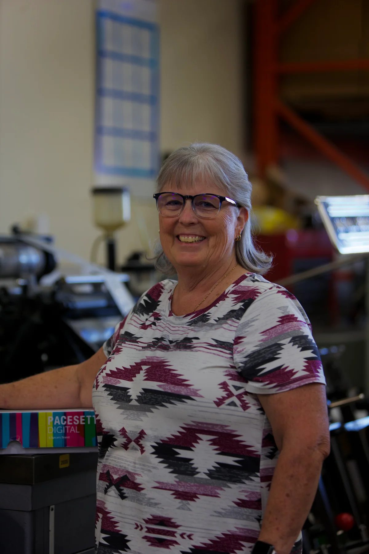 Connie at Acorn Printing